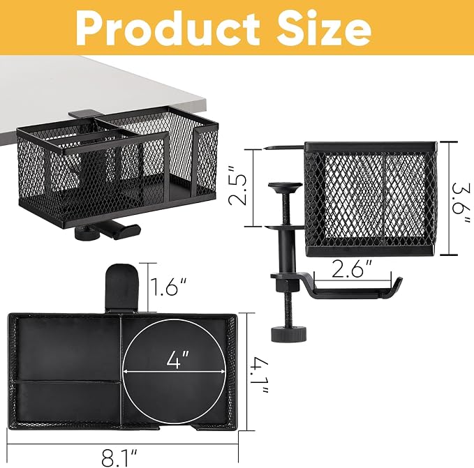 4 in 1 Metal Clip On Cup Holder Attachment - Image 7