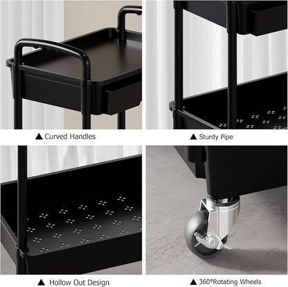 3 Tier Rolling Utility Cart - Image 5