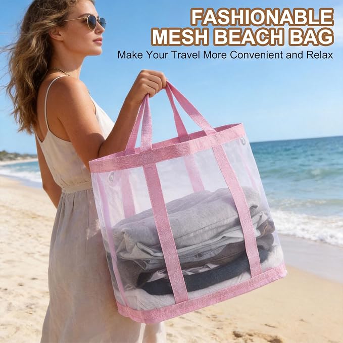 uxcell Collapsible Laundry Basket, Mesh Hamper - Image 5