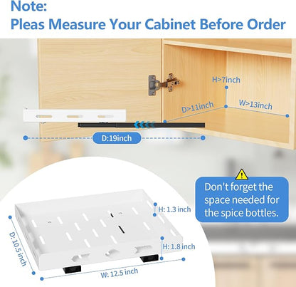 XLP Pull-Out Spice Rack Organizer – Heavy Duty Slide-Out Cabinet Storage | Fits - Image 4
