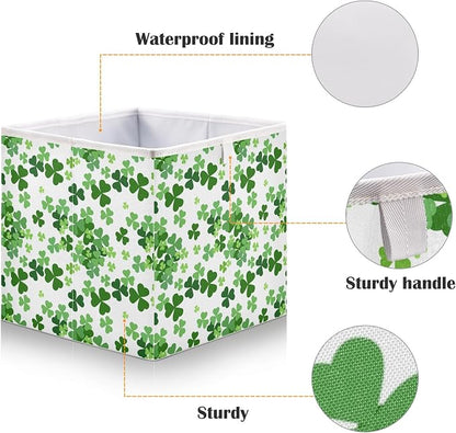 Lucky Clover Shamrocks Closet Organizers Storage Cubes Storage Bins Shelf - Image 4
