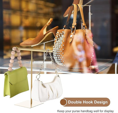 uxcell Necklace Display Stand Adjustable Height Jewelry Rack T Bar Tabletop - Image 5