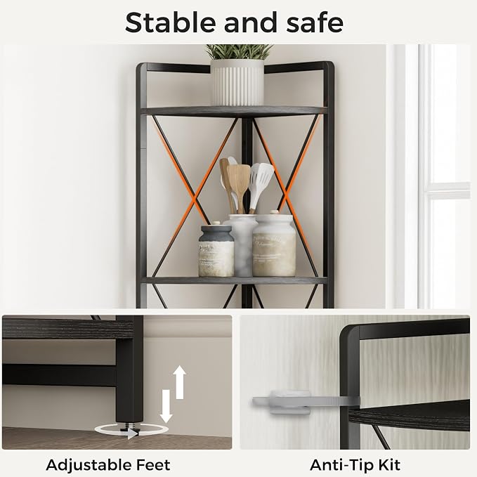 5 Tier Corner Shelf Stand, Plant Stand Display Shelf - Image 4