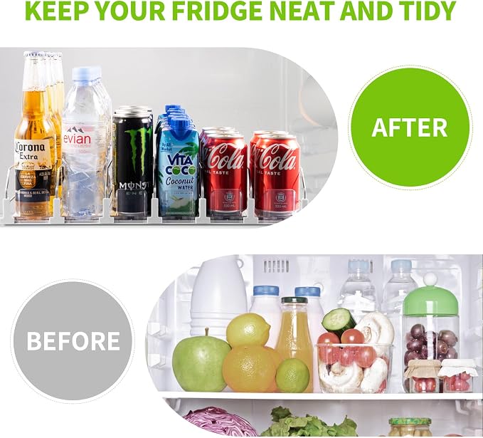 Coanto Drink Organizer for Fridge, Soda Can Dispenser for Refrigerator - Image 4
