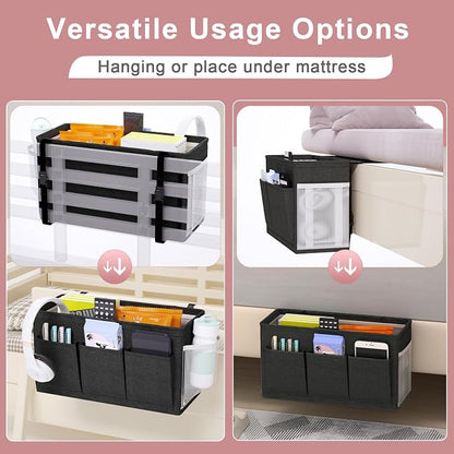 Dual-purpose Bedside Caddy Bedside Organizer, Bed Caddy - Image 2