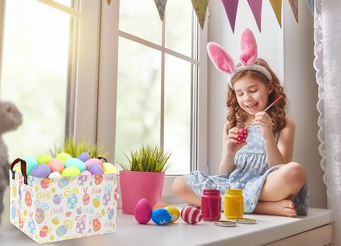 Rectangular Kids Storage Bin Basket Organizer - Image 3