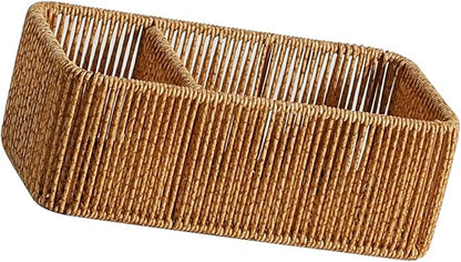 Natural Rattan Tissue Box Organizers - Image 4