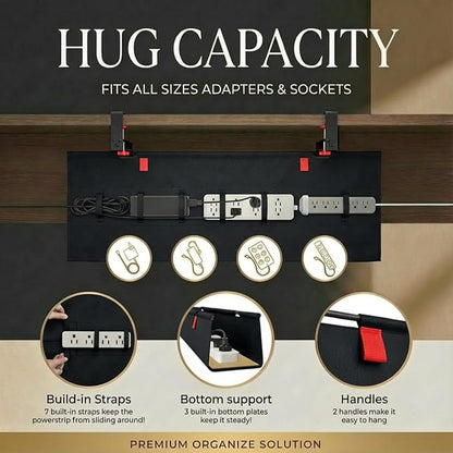 Under Desk Cable Management No Drill – 48" L x 6" W Cord Organizer, Upgraded - Image 7