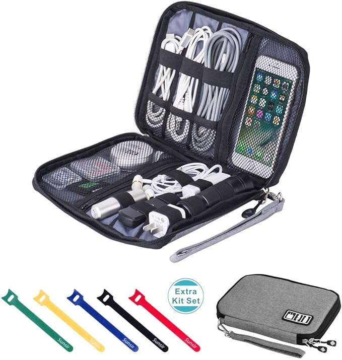 Travel Cable Organizer Bag Waterproof Portable Electronic Accessories Organizer by Sunsir