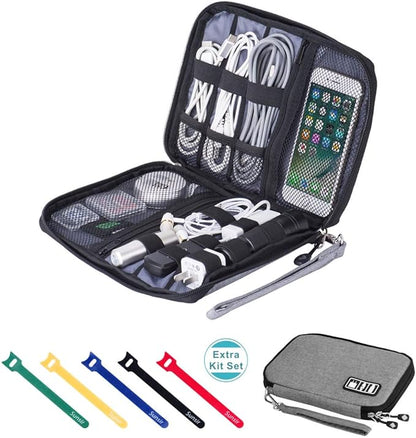 Travel Cable Organizer Bag Waterproof Portable Electronic Accessories Organizer by Sunsir
