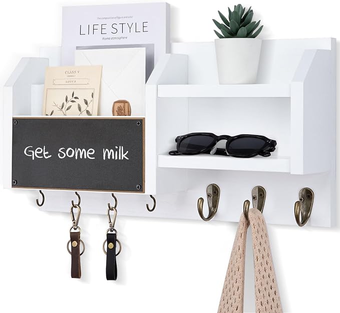 Lwenki Mail and Key Holder – Wall Mount Key Hanger by Lwenki