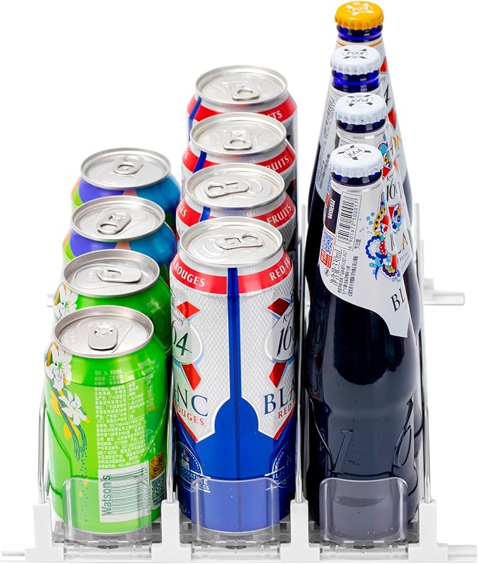Rula Drink Organizer for Fridge, Self-Pushing Soda Can Dispenser for Mini - Image 5