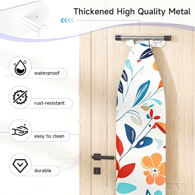 Ironing Board Hanger Wall Mount, Ironing Board Holder - Image 6