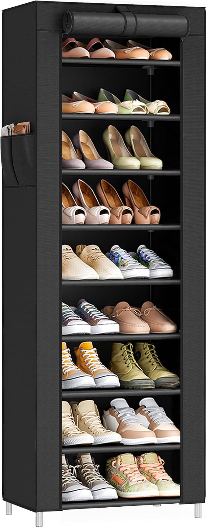SONGMICS 10-Tier Shoe Rack, Shoe Storage Cabinet by Unknown