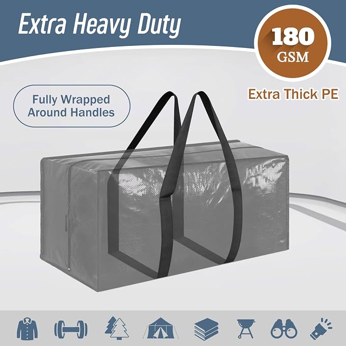 12 Pack Extra Heavy Duty Large Moving Bags - Image 2