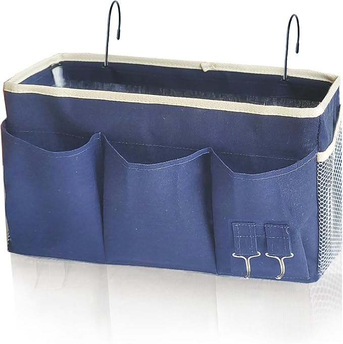 Bedside Caddy, Bedside Hanging Storage Organizer forBunk and Hospital Beds by SMALIGOLA