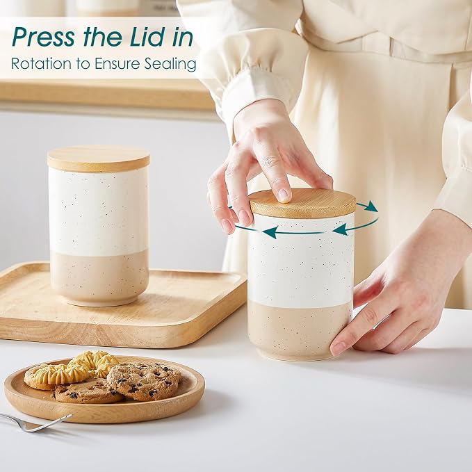 vancasso Sabine Ceramic Canister Set - Image 5