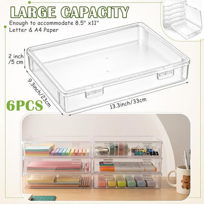 Jetec 6 Pieces Mini Plastic Clear Beads Storage Containers Box - Image 2