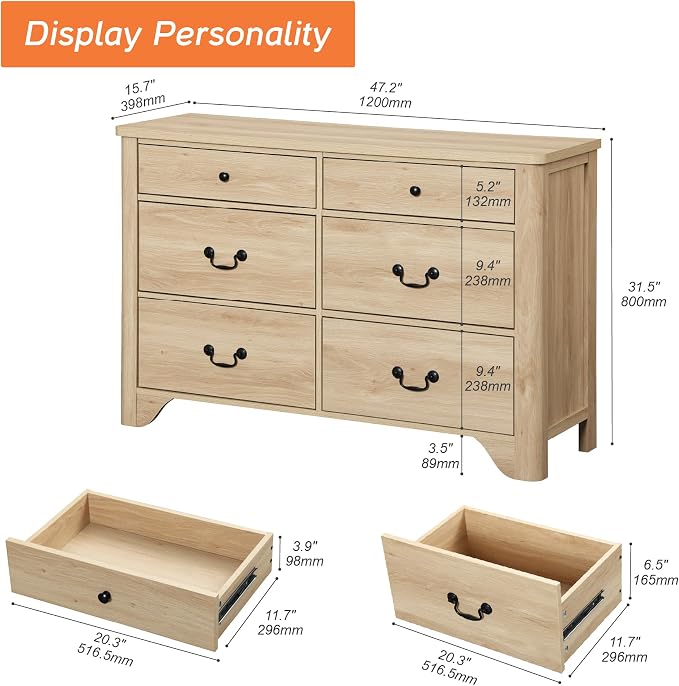 WAMPAT Dresser for Bedroom - Image 2