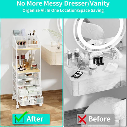 HapiRm Makeup Organizer Storage Cart - Image 4