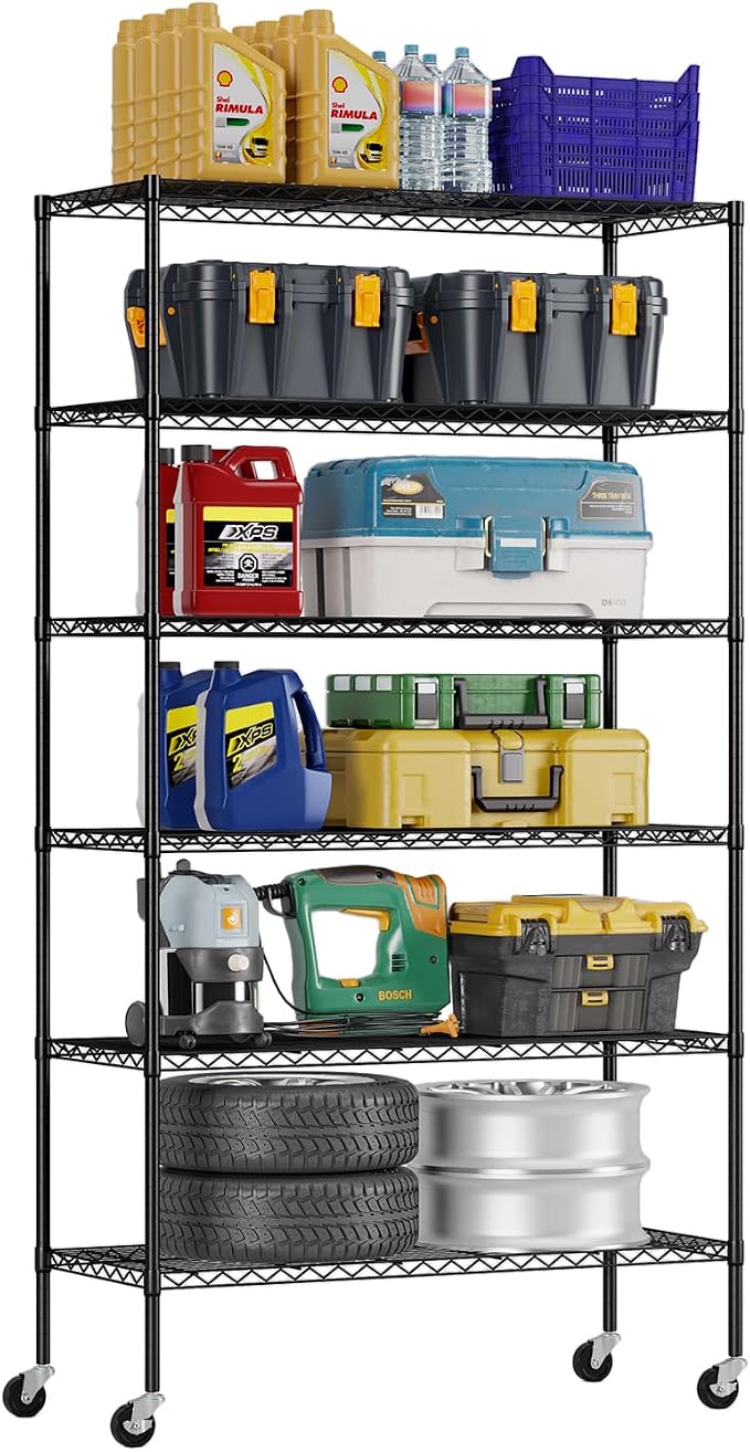 FDW | 6-Tier Wire Storage Shelves by FDW