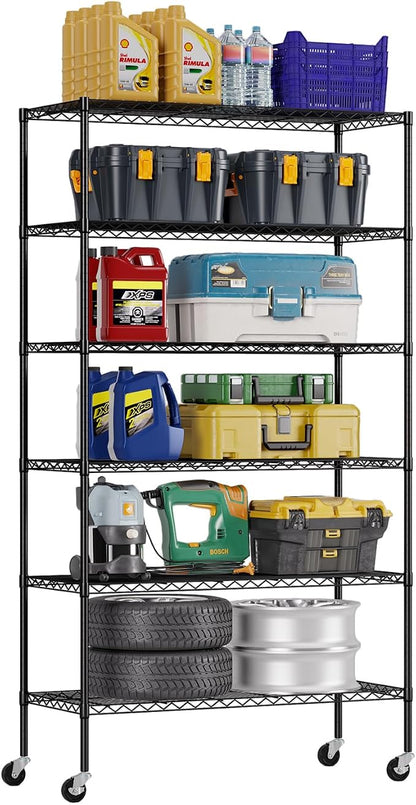 FDW | 6-Tier Wire Storage Shelves by FDW