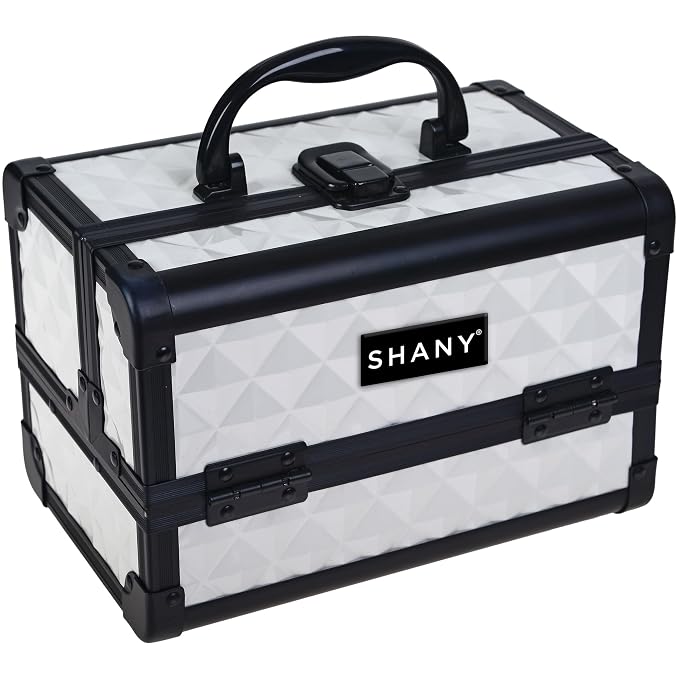 SHANY Chic Makeup Train Case Cosmetic Box Portable Makeup Case Cosmetics Beauty - Image 2