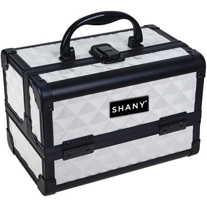 SHANY Chic Makeup Train Case Cosmetic Box Portable Makeup Case Cosmetics Beauty - Image 2