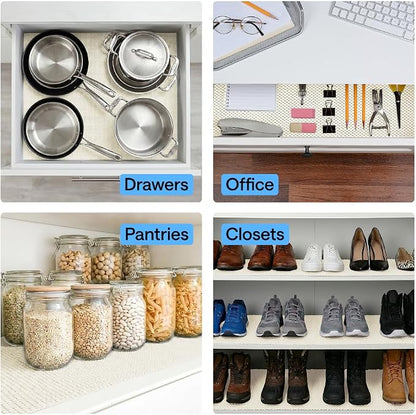 GORILLA GRIP powerGRIP Drawer Shelf and Cabinet Liner, Thick Strong Hold - Image 9