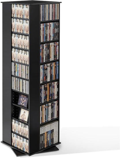 VEVOR Media Storage Cabinet, CD Rack Tower, 34 Compartments Rotating Media by VEVOR
