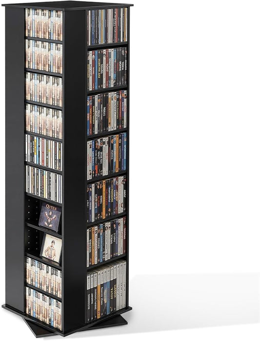 VEVOR Media Storage Cabinet, CD Rack Tower, 34 Compartments Rotating Media by VEVOR