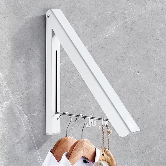 Retractable Clothes Drying Rack, Space Saver Wall-Mounted Retractable & by Unknown