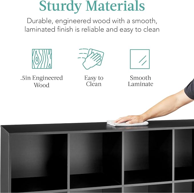 Best Choice Products 8-Cube Storage Organizer, 11in Shelf Opening, Display Shelf - Image 6