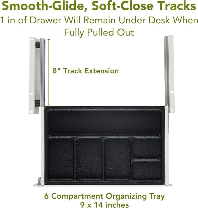 PERFECT POSTURE Max Under Desk Storage Drawer – Large Desk Drawer - Image 5