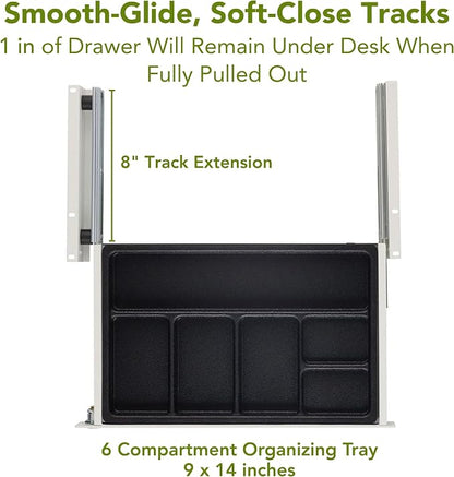PERFECT POSTURE Max Under Desk Storage Drawer – Large Desk Drawer - Image 5