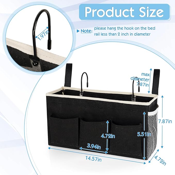 Bedside Storage Caddy/Bedside Hanging Storage Bag - Image 2