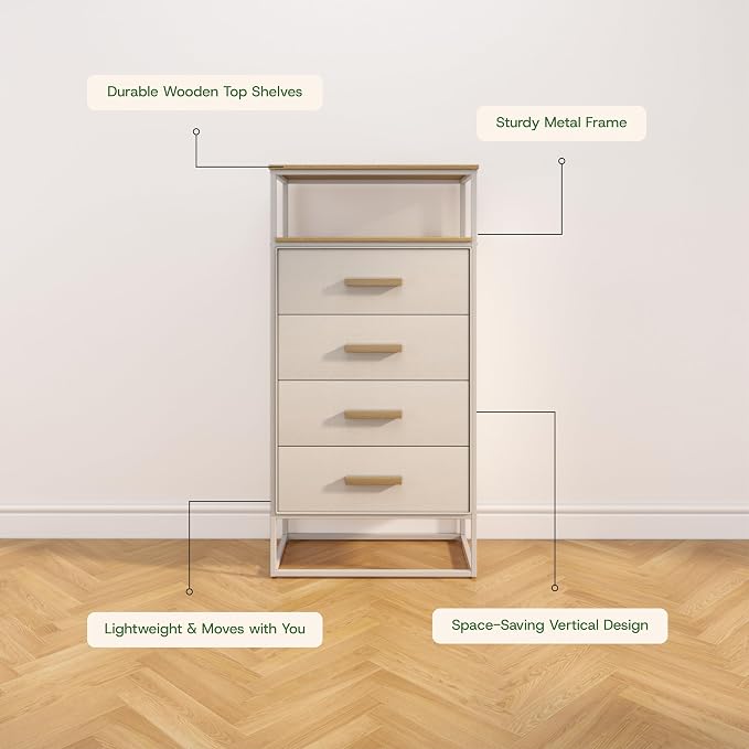 tinge Zana Premium Fabric Dresser - Image 5