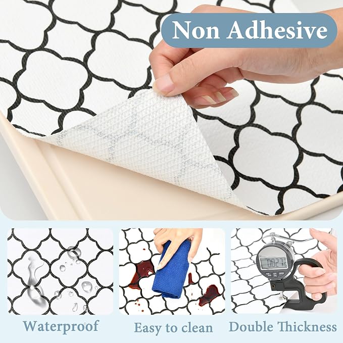 Shelf Drawer Liners for Kitchen Cabinets 17.3 x 354 Inches Non Adhesive Drawer - Image 5