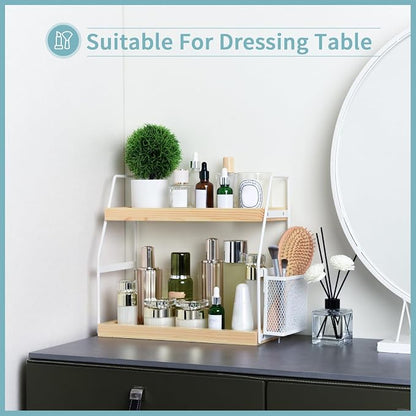 Bathroom Counter Organizer, 2-Tier Standing Storage Shelf - Image 5
