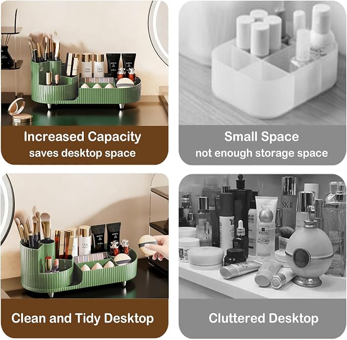 Rotating Makeup Organizer for Vanity - Image 3