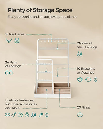 SONGMICS Jewelry Holder, Jewelry Organizer, Jewelry Display Stand - Image 4
