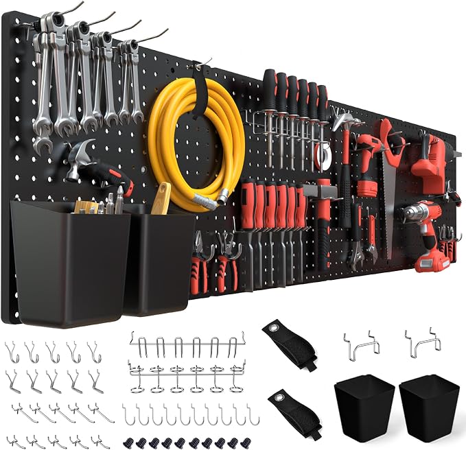 FZK Pegboard 32"*32", Peg Board Organizer by FZK