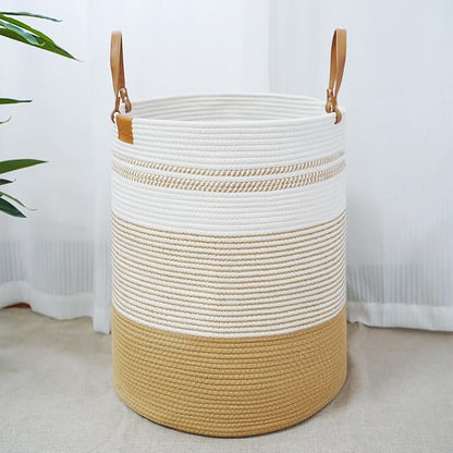 danpinera 79L Laundry Hamper Basket, Tall Round Dirty Clothes Hamper by danpinera