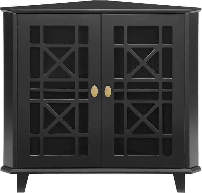 Walker Edison Fretwork Corner Accent Cabinet - Image 3