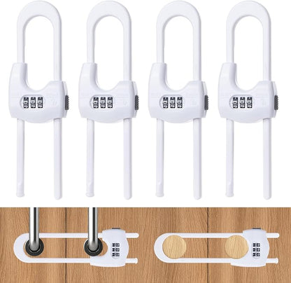 4 Pack Cabinet Locks Baby Proofing Upgrade Child Proof Cabinet Lock Adjustable by yingranlock