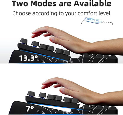 Ospelelf Wrist Support With Keyboard Stand, Comfy Ergonomic Riser Holder - Image 4