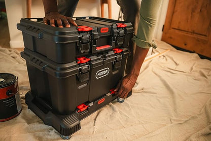 Keter Stack-n-Roll 3-Piece Rolling Tool Storage System – Includes Dolly - Image 4
