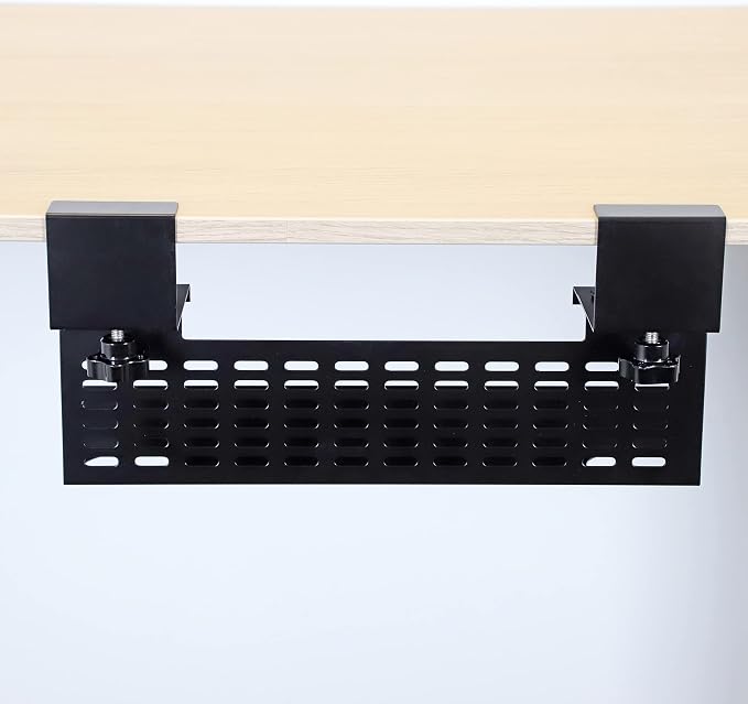 AEONS Under Desk Cable Management Tray Wire Cord Organizer Removable C Clamp by AEONS