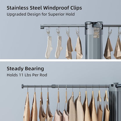BIREN Clothes Drying Rack Foldable Extending Laundry Rack - Image 4