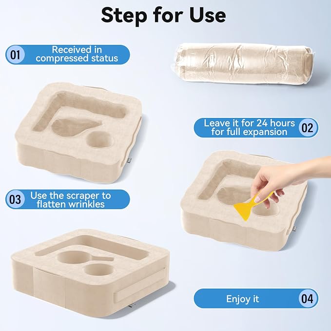 Couch Cup Holder Pillow, Sofa and Bed Organizer Caddy - Image 8